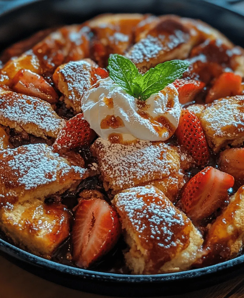 Strawberry shortcake is a timeless dessert that has graced tables across America for generations. This classic treat combines the sweetness of ripe strawberries with the light, fluffy texture of a biscuit-like cake, typically topped with whipped cream. While traditional strawberry shortcake is undeniably delightful, a new twist is taking the dessert world by storm: the Strawberry Shortcake Skillet Delight. This innovative approach not only simplifies preparation but also enhances the flavor through the use of a skillet, allowing for a beautifully caramelized crust and an irresistibly moist center.