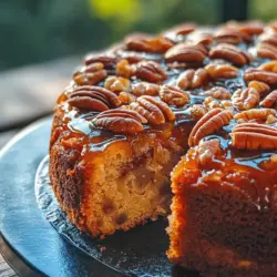 An upside-down cake is a type of cake that is baked with its toppings on the bottom, which are then flipped onto the serving plate once out of the oven. This cooking style allows the toppings, which can consist of fruits, nuts, or other ingredients, to caramelize while baking. The origins of upside-down cakes can be traced back to the early 20th century, with pineapple upside-down cake being one of the most famous variations. Typically, these cakes are made in a cast-iron skillet or cake pan, which contributes to their unique texture and flavor.