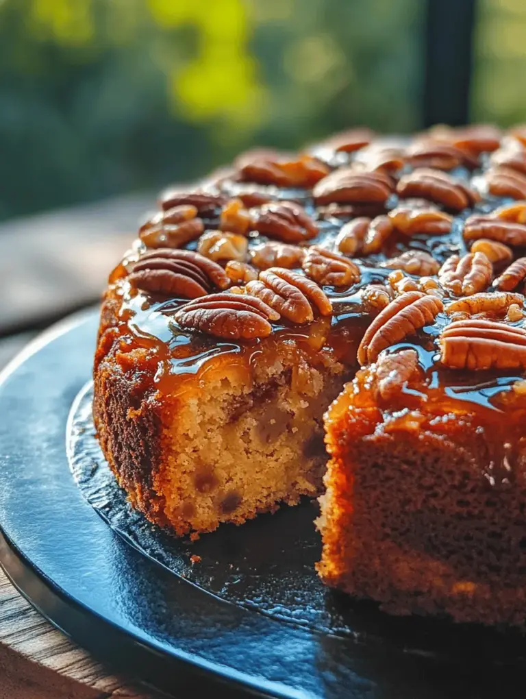 An upside-down cake is a type of cake that is baked with its toppings on the bottom, which are then flipped onto the serving plate once out of the oven. This cooking style allows the toppings, which can consist of fruits, nuts, or other ingredients, to caramelize while baking. The origins of upside-down cakes can be traced back to the early 20th century, with pineapple upside-down cake being one of the most famous variations. Typically, these cakes are made in a cast-iron skillet or cake pan, which contributes to their unique texture and flavor.