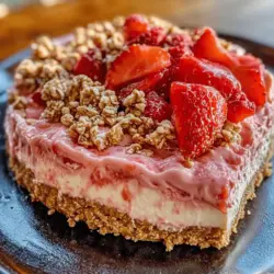 In recent years, no-bake cheesecakes have captured the hearts of dessert lovers everywhere. Their convenience, simplicity, and delightful textures make them a staple for any home cook, especially during the warmer months. Among the myriad of flavors and variations, the No-Bake Strawberry Crunch Cheesecake stands out as a quintessential summer dessert. With its vibrant color, creamy filling, and deliciously crunchy topping, this cheesecake not only tastes heavenly but also exudes the freshness of summer strawberries.