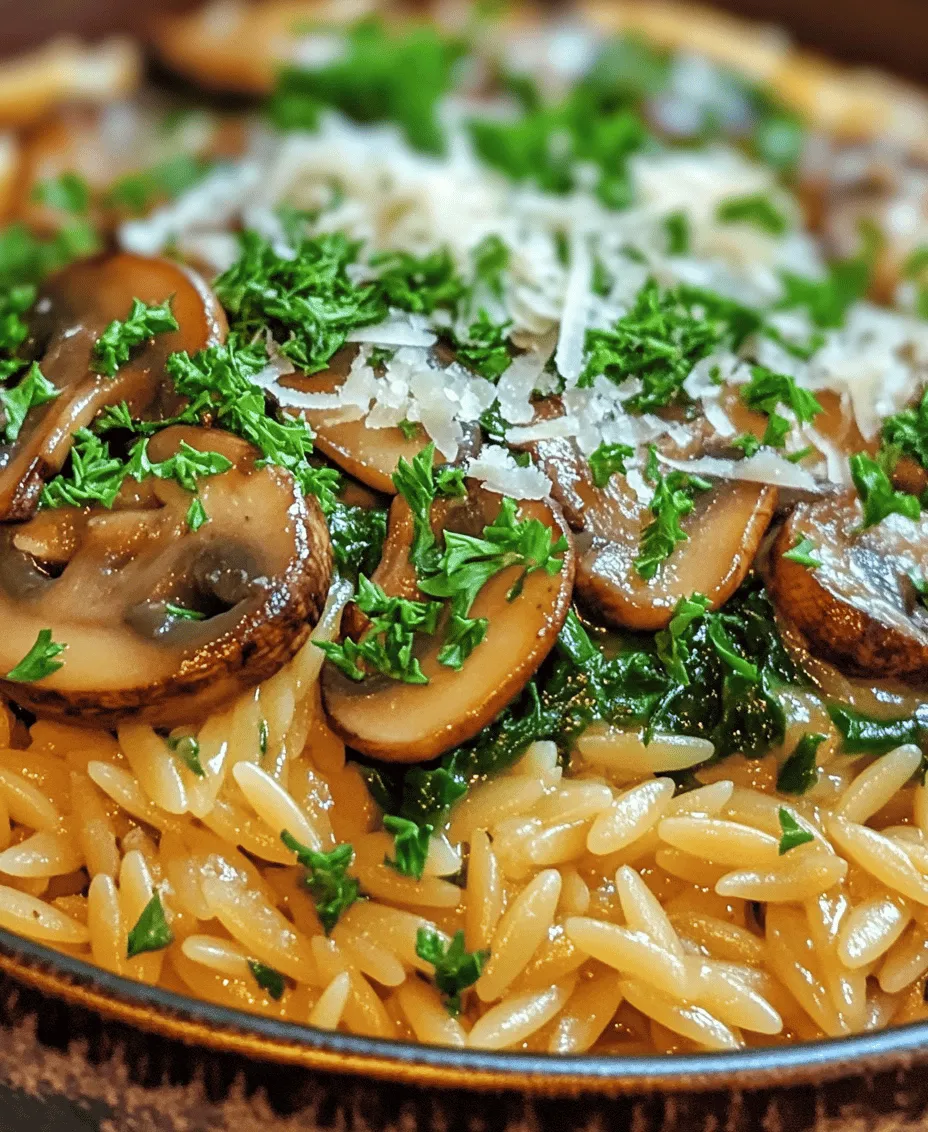 In the world of comfort food, few dishes can rival the appeal of a well-prepared pasta dish. One such gem is Spinach Mushroom Orzo—a dish that beautifully combines the earthy flavors of mushrooms with the vibrant freshness of spinach, all enveloped in the tender embrace of orzo pasta. This dish is not only satisfying and delicious but also incredibly nutritious, making it a perfect choice for anyone seeking healthy, easy-to-make meals.