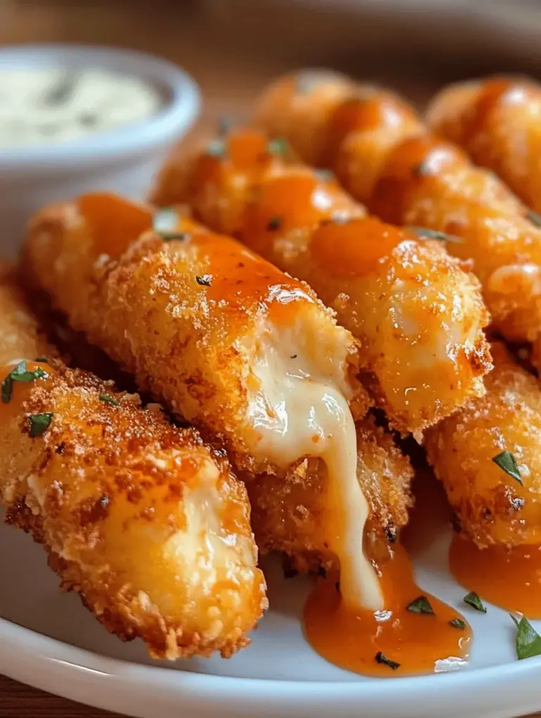 Mozzarella sticks are a universally loved snack and appetizer, cherished for their gooey, cheesy goodness and crispy exterior. These delightful treats are often seen on menus at pizzerias, sports bars, and family gatherings, serving as a perfect complement to social occasions. Their appeal lies not only in their delicious taste but also in their satisfying texture, making them an irresistible choice for cheese lovers everywhere.