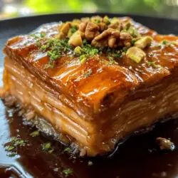 Baklava, a cherished dessert that has transcended borders and cultures, is more than just a sweet treat; it is a symbol of hospitality and celebration in many communities. Originating from the rich culinary traditions of the Middle East, this delectable pastry has found its way into the hearts (and stomachs) of people around the world. With its flaky texture, rich nut filling, and syrupy sweetness, baklava captures the essence of indulgence. Among the myriad of baklava recipes, the Golden Honey & Nut Delight Baklava stands out, offering a unique blend of flavors that pays homage to its traditional roots while introducing a modern twist.