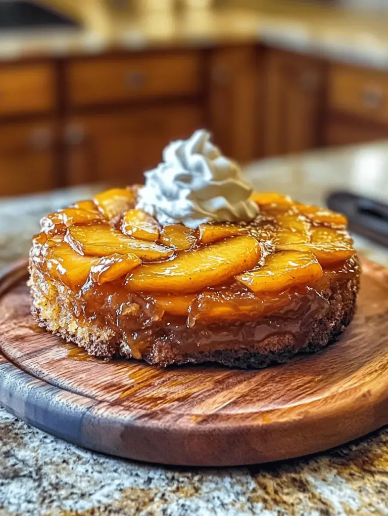 The Bourbon Peach Upside Down Cake is a delightful dessert that beautifully marries the sweet, juicy flavors of fresh peaches with the rich, warm notes of bourbon whiskey. This cake isn't just another ordinary dessert; it's a celebration of Southern flavors and a testament to the joy of cooking with seasonal ingredients. With its inviting aroma and stunning presentation, this cake is perfect for gatherings, celebrations, or a casual evening treat after dinner.