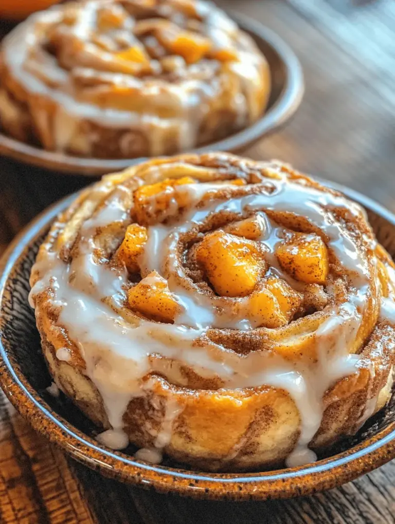 If you're looking for a delightful twist on traditional desserts, look no further than Peach Cobbler Cinnamon Rolls. This innovative recipe marries the warm, comforting flavors of peach cobbler with the soft, pillowy texture of cinnamon rolls, resulting in a treat that's both indulgent and satisfying. Imagine biting into a freshly baked roll, the sweet aroma of cinnamon wafting through the air, only to be met with the bright, juicy flavor of ripe peaches. This combination makes Peach Cobbler Cinnamon Rolls a perfect centerpiece for any gathering or a special treat to enjoy on a leisurely weekend morning.