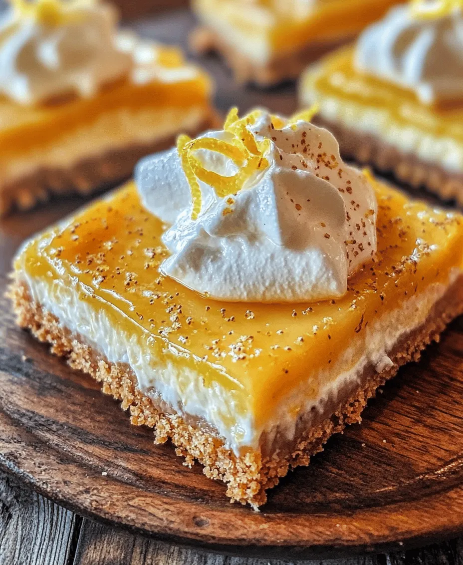 To create the perfect Luscious Lemon Cream Pie Bars, it’s essential to understand the role of each ingredient. Let’s break down the key components: