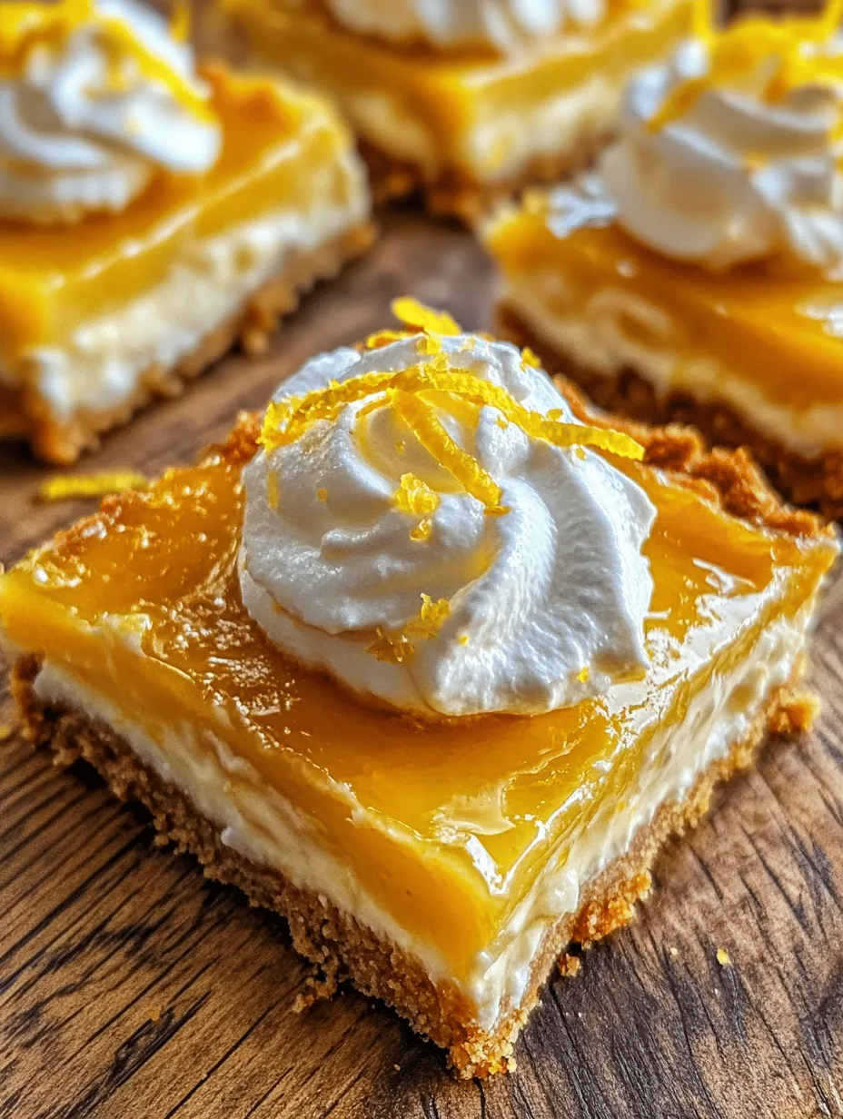 To create the perfect Luscious Lemon Cream Pie Bars, it’s essential to understand the role of each ingredient. Let’s break down the key components: