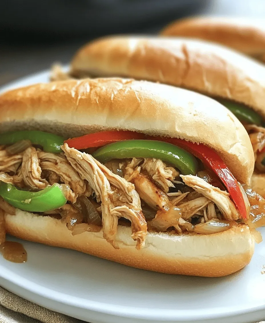 In the world of comfort food, few dishes evoke the same level of satisfaction as a hearty sandwich. Among these, Slow Cooker Chicken Philly Sandwiches stand out for their rich flavors, tender chicken, and vibrant vegetables. This simple yet delicious recipe is perfect for busy weeknights when you want a meal that requires minimal preparation but delivers maximum taste. With the convenience of a slow cooker, you can set it and forget it, allowing the flavors to meld beautifully while you attend to other tasks or enjoy precious family time.