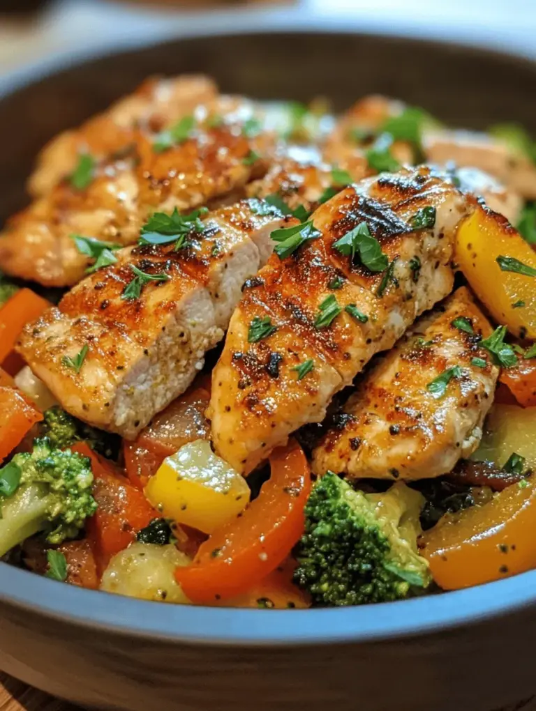 In the world of cooking, few dishes can boast the vibrant appeal of a colorful chicken and veggie skillet delight. Not only does this recipe tantalize the taste buds, but it also serves as a visual feast, showcasing a rainbow of fresh vegetables alongside tender, juicy chicken. This dish is perfect for anyone looking to whip up a quick weeknight meal that doesn't compromise on nutrition or flavor. Its easy preparation makes it suitable for both novice cooks and seasoned chefs alike, allowing you to create a wholesome meal in just one skillet.