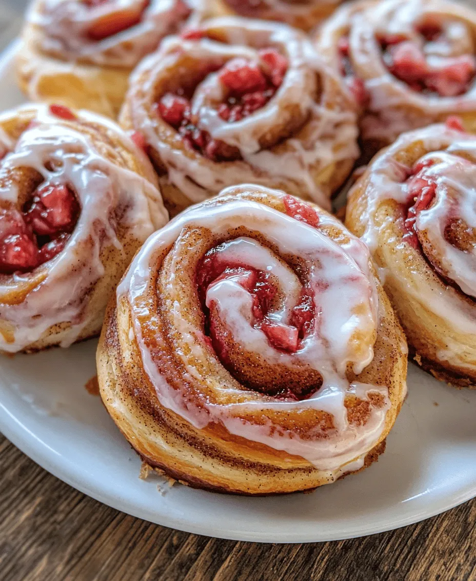 Welcome to the delightful world of baking with our Strawberry Swirl Cinnamon Rolls! This recipe combines the warm, comforting flavors of traditional cinnamon rolls with the vibrant sweetness of fresh strawberries. The result is a unique and delectable treat that is perfect for breakfast, brunch, or even dessert. Imagine biting into a soft, pillowy roll, where the rich, buttery dough meets the luscious strawberry swirl, complemented by the warm spice of cinnamon. It's no wonder that these rolls become an instant favorite among family and friends.