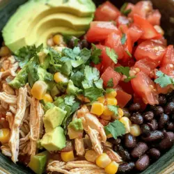 If you’re on the lookout for a vibrant and hassle-free dinner option, look no further than the Slow Cooker Fiesta Chicken. This dish is a celebration of flavors inspired by the rich culinary traditions of the Southwest, combining tender chicken with hearty beans, sweet corn, and zesty spices. The best part? It’s made effortlessly in a slow cooker, allowing you to come home to a delicious meal after a long day.