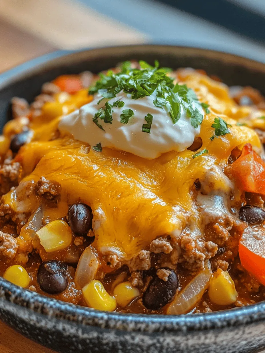 If you're looking for a comforting and flavorful dish that can be prepared in under an hour, look no further than Cowboy's Delight Beef Skillet. This hearty one-pan meal brings together the rich flavors of ground beef, vibrant vegetables, and a medley of spices, creating a satisfying dinner that's perfect for busy families or weeknight meals. The beauty of this dish lies not only in its robust taste but also in its simplicity; with minimal cleanup and preparation time, it’s a real winner for those hectic evenings.