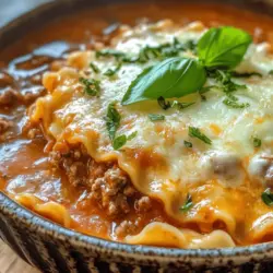 As the weather turns crisp and the leaves begin to fall, our cravings shift towards dishes that are warm, comforting, and satisfying. Enter lasagna soup, a delightful twist on the classic Italian favorite that combines all the beloved flavors of lasagna into a hearty, one-pot meal. This dish is perfect for those chilly evenings when you want something that warms you from the inside out.