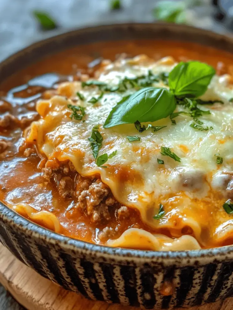 As the weather turns crisp and the leaves begin to fall, our cravings shift towards dishes that are warm, comforting, and satisfying. Enter lasagna soup, a delightful twist on the classic Italian favorite that combines all the beloved flavors of lasagna into a hearty, one-pot meal. This dish is perfect for those chilly evenings when you want something that warms you from the inside out.