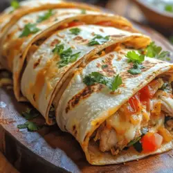 Cheesy Garlic Chicken Wraps Recipe