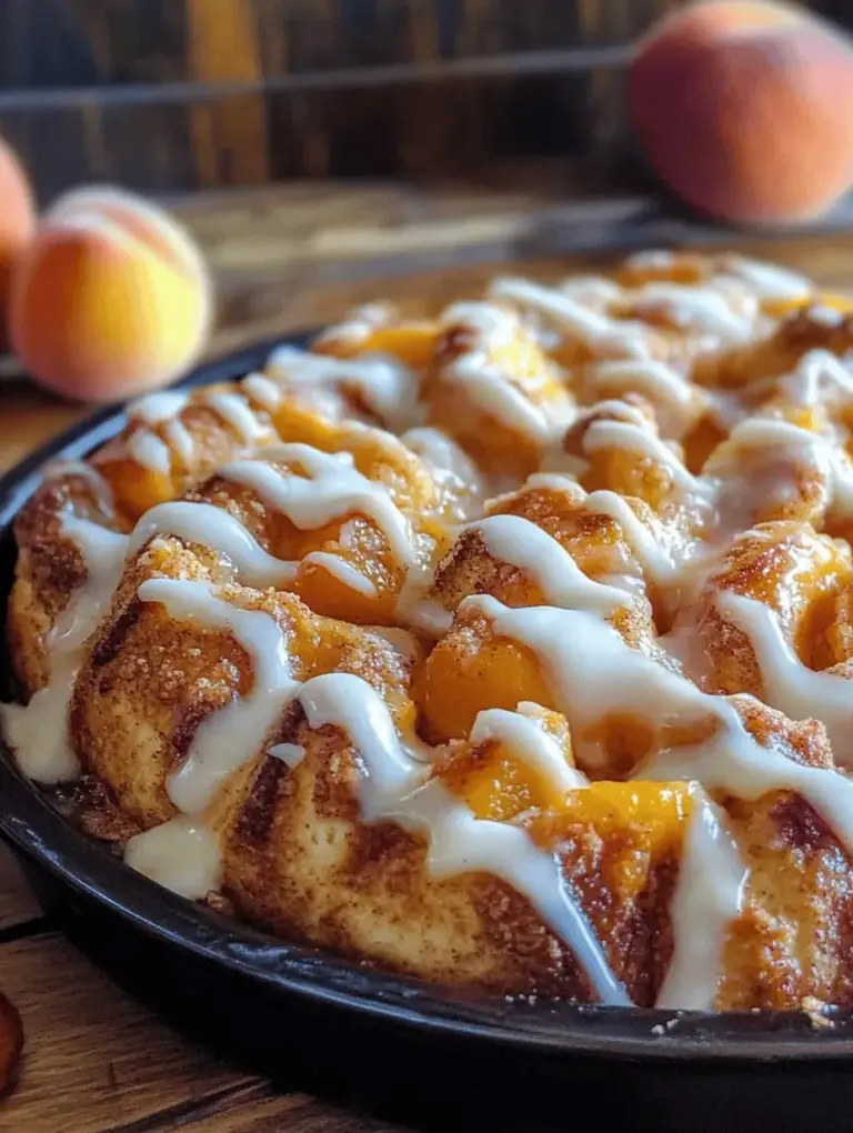 Imagine the warm, comforting scent of cinnamon rolls wafting through your kitchen, mingling with the sweet, fruity aroma of fresh peaches. Now, envision these two beloved treats coming together to create a dessert that is as delightful as it is nostalgic. This is the magic of Peach Cobbler Cinnamon Rolls—a fusion that captures the essence of summer and the coziness of home-baked goodness. Perfect for brunch gatherings, family celebrations, or simply a sweet indulgence on a lazy afternoon, these rolls are sure to impress your loved ones and leave them craving more.