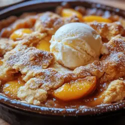 There’s something uniquely comforting about a warm slice of homemade peach cobbler, a dessert that evokes sweet memories of family gatherings and summer evenings spent on the porch. The aroma of freshly baked cobbler wafting through the house can transport you back to simpler times when life revolved around home-cooked meals shared with loved ones. Grandma's famous peach cobbler is not just a dessert; it's a cherished tradition passed down through generations, embodying the heart and soul of Southern cooking.