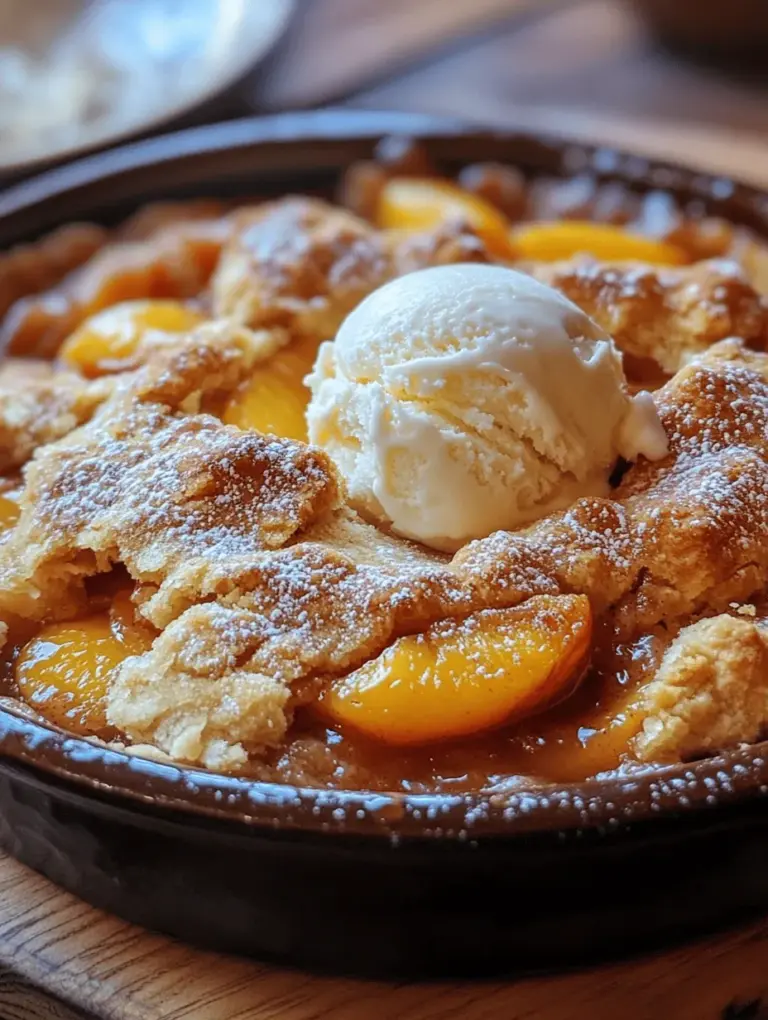 There’s something uniquely comforting about a warm slice of homemade peach cobbler, a dessert that evokes sweet memories of family gatherings and summer evenings spent on the porch. The aroma of freshly baked cobbler wafting through the house can transport you back to simpler times when life revolved around home-cooked meals shared with loved ones. Grandma's famous peach cobbler is not just a dessert; it's a cherished tradition passed down through generations, embodying the heart and soul of Southern cooking.