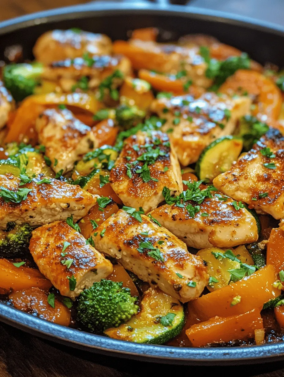 In our fast-paced world, the quest for healthy meal options often leads us to compromise on time, flavor, or nutrition. However, the Wholesome Chicken & Veggie Skillet Delight checks all the boxes, offering a delicious, nutritious meal that can be prepared in just one pan. This recipe is designed for those who desire a balanced diet without sacrificing taste or spending hours in the kitchen.