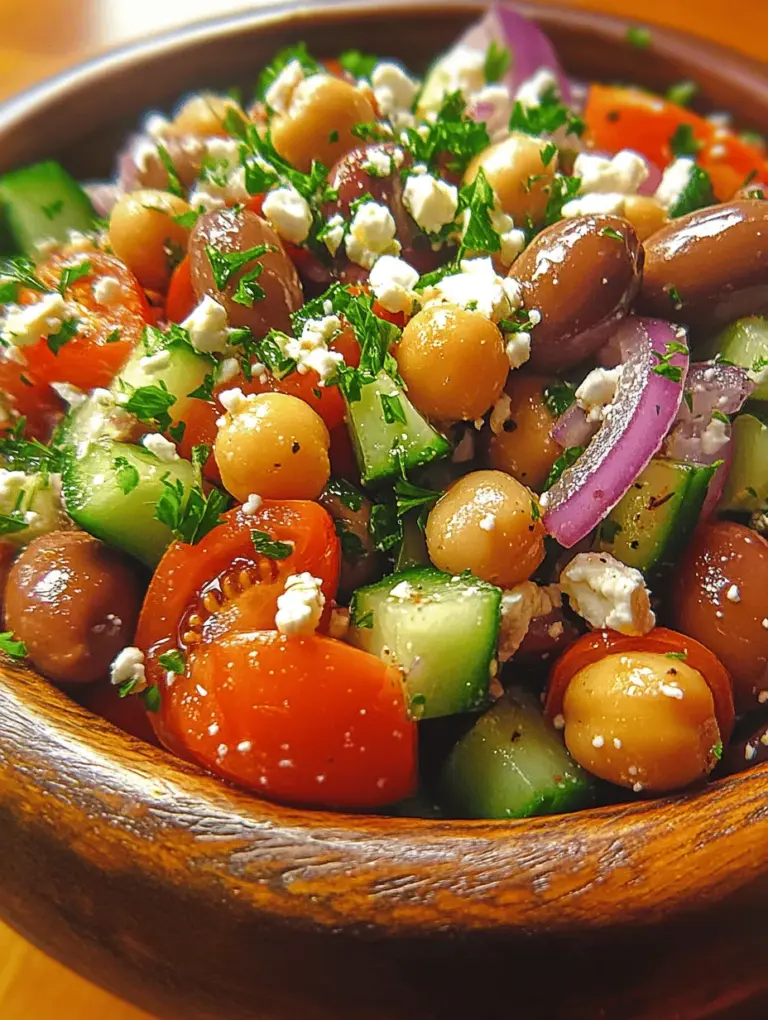 Greek salad has long been celebrated for its vibrant flavors, fresh ingredients, and versatility, making it a staple in Mediterranean cuisine and a favorite among health-conscious eaters. Whether enjoyed as a light lunch, a side dish at dinner, or a colorful addition to a potluck, this salad brings a burst of freshness that can be adapted for various tastes and occasions. In this recipe, we elevate the traditional Greek salad by adding chickpeas, transforming it into a nutrient-packed delight that not only satisfies your hunger but also nourishes your body.