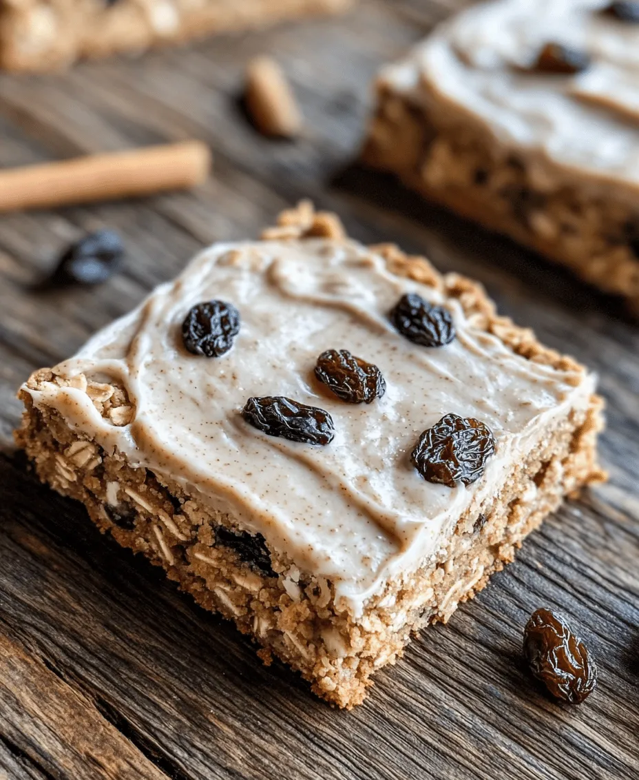 Oatmeal Raisin Cookie Bars with Maple Cinnamon Frosting are a delightful twist on the classic cookie recipe, combining the hearty texture of oatmeal with the sweetness of raisins and an irresistibly creamy maple cinnamon frosting. These bars are not just a dessert; they evoke a sense of nostalgia, reminiscent of warm, home-baked treats shared with family and friends. Whether you're preparing for a cozy gathering, a holiday celebration, or simply looking to indulge in a comforting dessert, these cookie bars are perfect for any occasion.