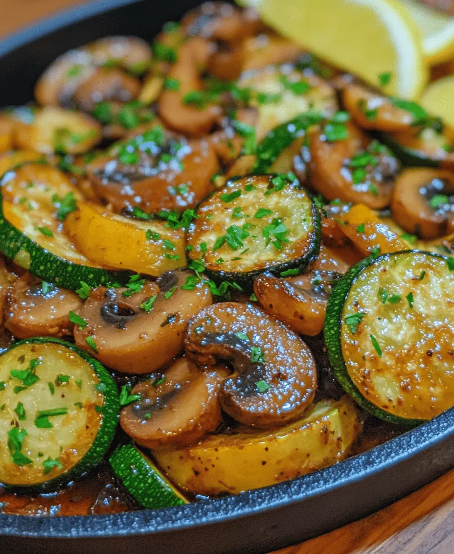 In the realm of vegetarian cuisine, few dishes capture the essence of fresh ingredients and vibrant flavors quite like the Sizzling Zucchini and Mushroom Medley. This delightful dish not only celebrates the rich, earthy flavors of mushrooms and the crisp, refreshing taste of zucchini but also serves as a testament to the beauty of seasonal produce. The medley is an ideal choice for those looking to enhance their meals with more vegetables while enjoying a dish that is both satisfying and easy to prepare.