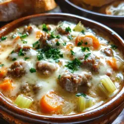 There’s nothing quite like a warm bowl of soup to soothe the soul, especially when it’s as rich and flavorful as Creamy Parmesan Italian Sausage Soup. This delightful dish combines the robust flavors of Italian sausage with the smooth, velvety texture of cream and Parmesan cheese, creating a comforting meal that’s perfect for any day of the week. The savory notes of the sausage paired with the creamy base make it an irresistible option for both lunch and dinner.