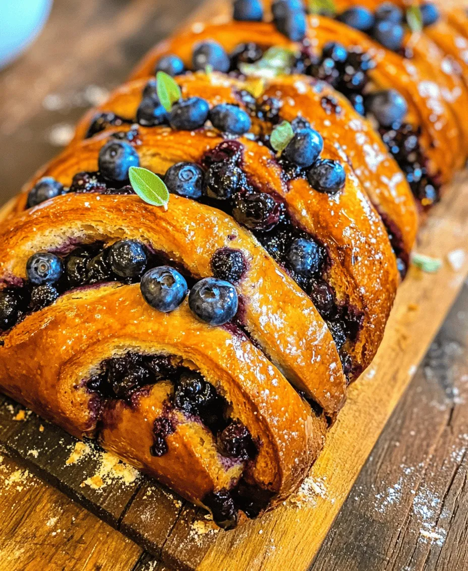 Babka is a delightful, twisted yeast bread that has its roots in Eastern European Jewish communities. Traditionally, this rich pastry is known for its beautiful braided appearance and a sweet filling, often made with chocolate or cinnamon. However, in recent years, bakers have embraced creativity with this classic treat, leading to modern interpretations that incorporate a variety of flavors and ingredients. One such innovative take is the Blueberry Cream Cheese Babka, which marries the tartness of fresh blueberries with the creamy, tangy richness of cream cheese. This delicious combination results in a pastry that is not only visually appealing but also bursting with flavor.