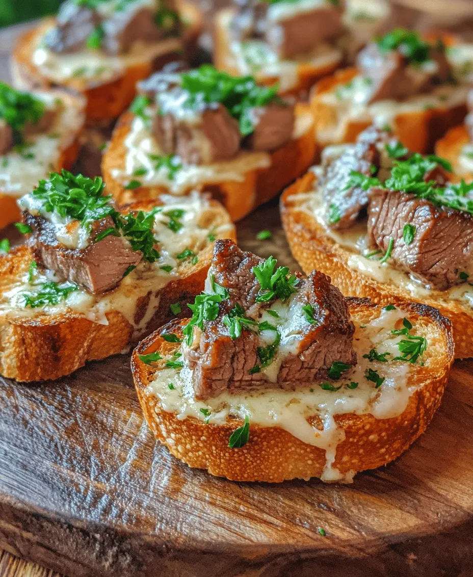 Crostini, a delightful Italian appetizer, has captivated the hearts of food lovers around the world with its versatility and elegance. These small, toasted pieces of bread serve as the perfect base for a myriad of toppings, ranging from classic spreads to gourmet creations. Among the many variations of crostini, the Gourmet Beef Tenderloin Crostini with Creamy Parmesan Sauce stands out as a luxurious option that combines rich flavors and exquisite textures. This dish features tender slices of beef tenderloin paired with a luscious creamy Parmesan sauce, all elegantly presented on crisp baguette slices.