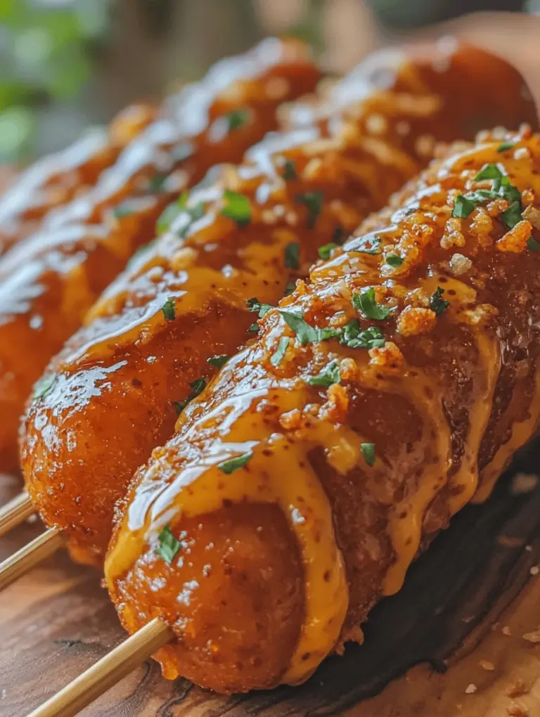 Explore the mouthwatering world of crispy Korean corn dogs, a delightful fusion of flavors and textures that elevates the classic hot dog experience. This recipe combines traditional Korean ingredients with modern culinary techniques, resulting in a crunchy, savory treat that is perfect for gatherings or a comforting snack at home. Korean corn dogs are not just a street food sensation; they have become a beloved culinary staple that brings people together and satisfies cravings in a unique way.