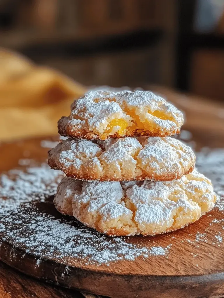 There's something irresistibly cheerful about the bright, sunny flavor of lemon, especially when it comes to baking. Zesty Lemon Crinkle Cookies are a delightful way to infuse your dessert table with a burst of citrus freshness. These cookies are not just a treat for the taste buds; they also offer an eye-catching appearance with their signature crinkled texture and powdered sugar dusting. The balance of sweet and tangy flavors makes them a favorite among cookie enthusiasts and a perfect addition to any occasion.