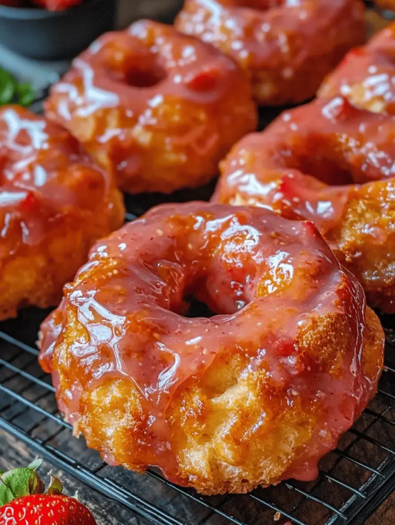 Welcome to the delightful world of French crullers, where light and airy textures meet the sweet, tangy goodness of strawberry glaze. These exquisite pastries are not just a treat for the taste buds; they are a celebration of culinary artistry that can elevate any breakfast or dessert spread. Made with a delicate choux pastry, crullers have a unique texture that sets them apart from traditional doughnuts, offering an indulgent experience that is both comforting and satisfying.