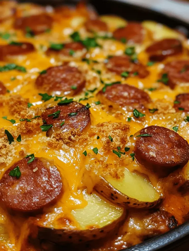 Comfort food has a unique ability to evoke warmth and nostalgia, bringing people together around the dinner table. Across various cultures, comfort food manifests in different forms, from creamy mac and cheese to hearty stews. Among these beloved dishes, the Kielbasa Sausage Cheesy Potato Casserole stands out as a quintessential comfort food that warms the soul and satisfies the appetite. This delightful casserole combines the robust flavors of Kielbasa sausage with creamy potatoes and a melty cheese topping, creating a hearty meal that is perfect for any occasion.