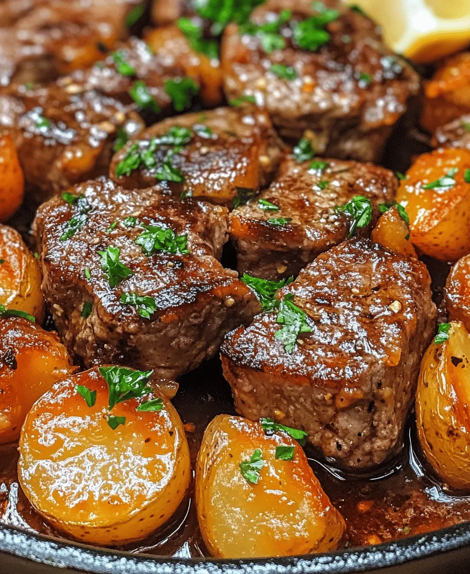 When it comes to weeknight dinners that are both satisfying and quick to prepare, few dishes can compete with the allure of a Garlic Butter Steak and Potatoes Skillet. This one-pan wonder is not only a feast for the eyes but also a symphony of flavors that come together seamlessly. Imagine tender, juicy steak paired with perfectly roasted baby potatoes, all bathed in a rich, aromatic garlic butter sauce. The appeal of this dish lies in its simplicity and the delightful combination of textures and tastes that make each bite a culinary experience.