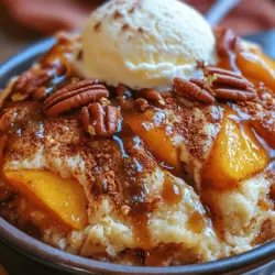 When it comes to comforting desserts, few can rival the classic appeal of peach cobbler. This beloved dish combines sweet, juicy peaches with a buttery, flaky topping, creating a delightful treat that warms the heart and pleases the palate. Now, imagine taking that traditional dessert and simplifying it into an easy, no-fuss recipe that anyone can whip up in no time. Enter the Peach Cobbler Dump Cake Delight, a dessert that merges the rich flavors of peach cobbler with the convenience of a dump cake, making it a perfect option for any occasion.