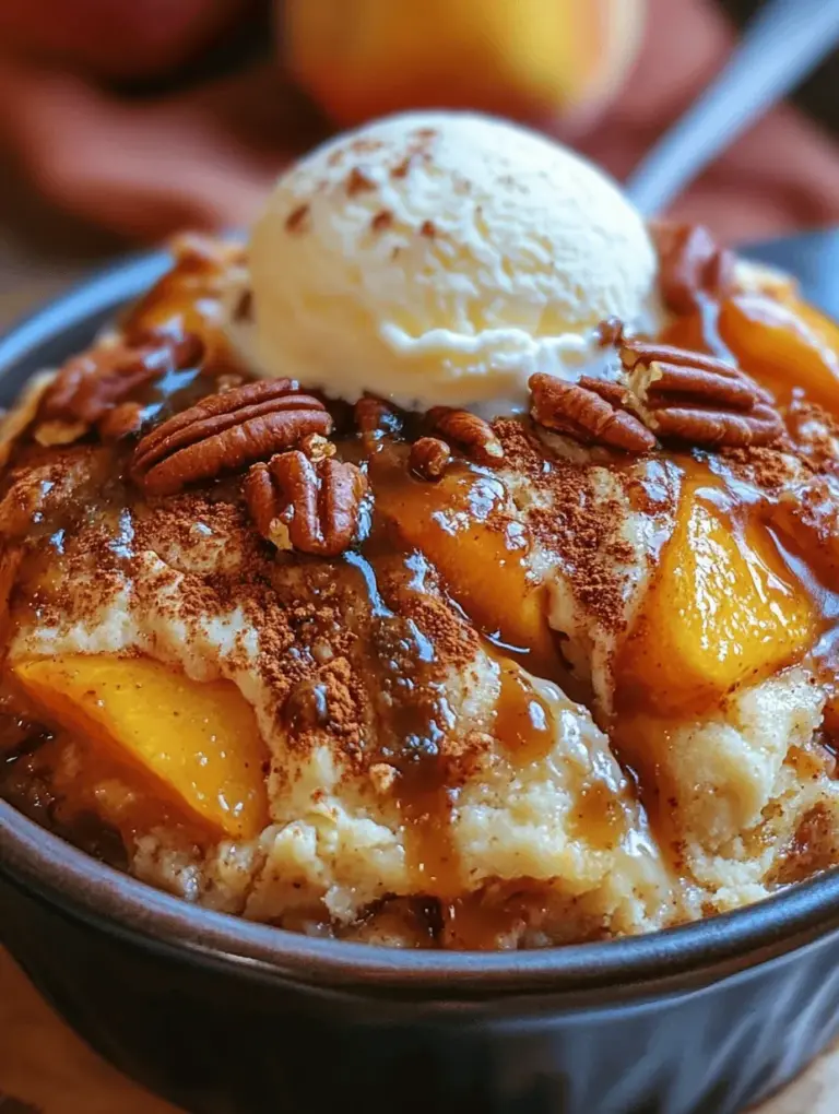 When it comes to comforting desserts, few can rival the classic appeal of peach cobbler. This beloved dish combines sweet, juicy peaches with a buttery, flaky topping, creating a delightful treat that warms the heart and pleases the palate. Now, imagine taking that traditional dessert and simplifying it into an easy, no-fuss recipe that anyone can whip up in no time. Enter the Peach Cobbler Dump Cake Delight, a dessert that merges the rich flavors of peach cobbler with the convenience of a dump cake, making it a perfect option for any occasion.