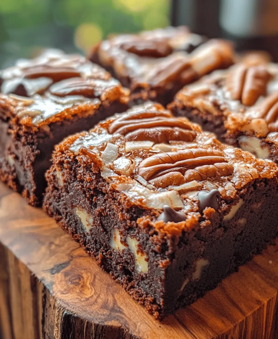 If you're a chocolate lover, then you’re in for a treat with these decadent German chocolate brownies. This rich dessert combines the deep, complex flavors of German chocolate with the classic fudgy texture of brownies, creating a luscious experience that is hard to resist. Whether served at a family gathering, a birthday celebration, or just a cozy night in, these brownies are sure to impress everyone who takes a bite.