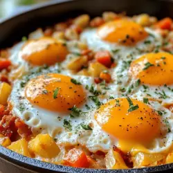 There's something undeniably satisfying about starting your day with a hearty meal that not only fills you up but also brings a burst of flavors to your palate. Enter the Hearty One-Pan Breakfast Skillet—a delightful dish that combines crispy potatoes, fresh vegetables, protein-rich eggs, and savory bacon or sausage. Drizzled with melted cheese and garnished with fresh parsley, this breakfast skillet is as visually appealing as it is delicious. Whether you're rushing to get out the door in the morning or enjoying a leisurely weekend brunch with family, this recipe is an excellent choice that promises to become a beloved staple in your kitchen.