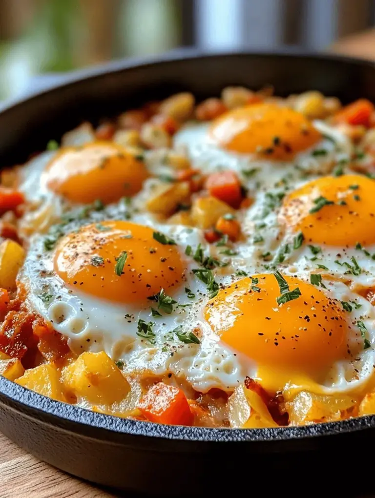 There's something undeniably satisfying about starting your day with a hearty meal that not only fills you up but also brings a burst of flavors to your palate. Enter the Hearty One-Pan Breakfast Skillet—a delightful dish that combines crispy potatoes, fresh vegetables, protein-rich eggs, and savory bacon or sausage. Drizzled with melted cheese and garnished with fresh parsley, this breakfast skillet is as visually appealing as it is delicious. Whether you're rushing to get out the door in the morning or enjoying a leisurely weekend brunch with family, this recipe is an excellent choice that promises to become a beloved staple in your kitchen.