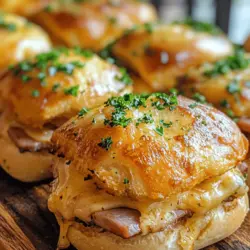 If you're in search of a comfort food that not only satisfies your cravings but also brings joy to gatherings, look no further than Cheesy Ham Paradise Sliders. These delightful mini sandwiches are a perfect blend of savory ham, gooey Swiss cheese, and a rich, buttery sauce that will have everyone coming back for seconds. Perfect for parties, family dinners, or even a cozy night in, these sliders are a fantastic way to elevate your meal game without spending all day in the kitchen.