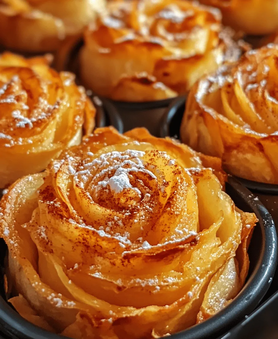 If you're searching for a dessert that combines visual elegance with delicious flavor, look no further than mini apple roses. This charming pastry showcases sliced apples arranged to resemble blooming roses, nestled within delicate layers of flaky puff pastry. The aesthetic appeal of these mini apple roses makes them an irresistible choice for any occasion, whether you're hosting a family gathering, celebrating a milestone, or planning a romantic dinner. With their combination of sweet, tender apples and buttery pastry, these treats are sure to impress your guests and satisfy your own cravings.