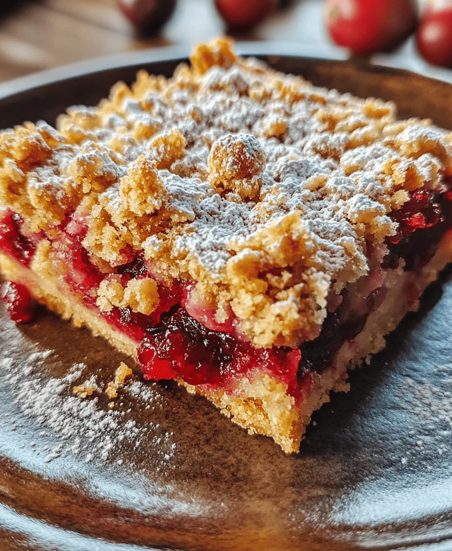 To truly appreciate the Cranberry Delight Crumble Bars, it is essential to understand the key components that come together to create this delicious dessert. Each ingredient plays a significant role in achieving the perfect balance of flavors and textures.