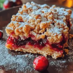 To truly appreciate the Cranberry Delight Crumble Bars, it is essential to understand the key components that come together to create this delicious dessert. Each ingredient plays a significant role in achieving the perfect balance of flavors and textures.