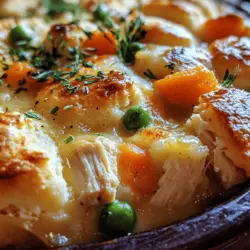 At the heart of any good chicken pot pie is the filling, which is a delightful harmony of flavors and textures.