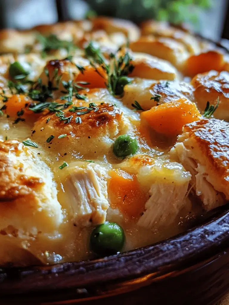 At the heart of any good chicken pot pie is the filling, which is a delightful harmony of flavors and textures.