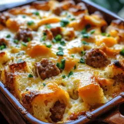 Breakfast casseroles have become a beloved staple for those who cherish hearty and convenient meals. They offer the perfect solution for busy mornings, family gatherings, or leisurely brunches. Among the plethora of options, the Classic Breakfast Sausage and Egg Casserole stands out for its rich flavors and satisfying textures, making it an irresistible choice for breakfast lovers everywhere. This dish seamlessly combines savory breakfast sausage, fluffy eggs, and gooey cheese, delivering a comforting meal that appeals to both adults and children alike. As an added bonus, it’s an ideal dish for meal prep, allowing you to whip up a delicious breakfast in advance and simply reheat it when you’re ready to enjoy.