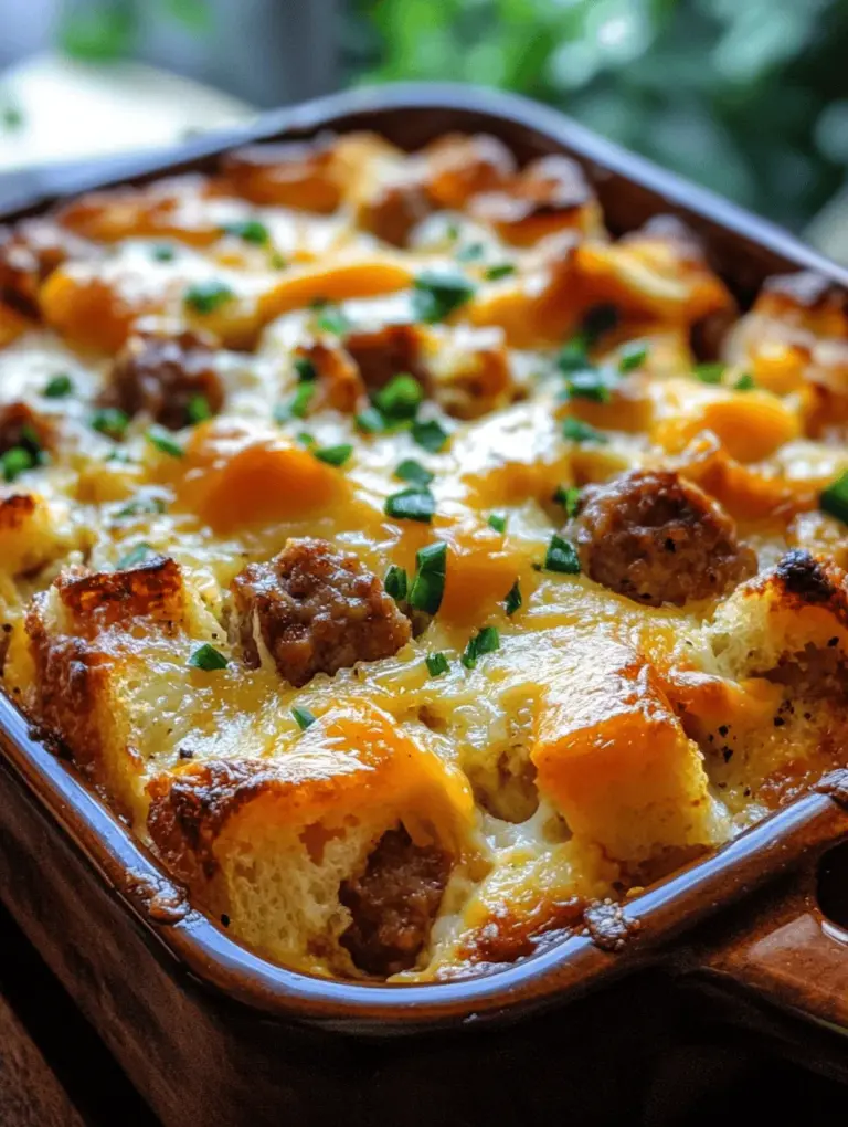 Breakfast casseroles have become a beloved staple for those who cherish hearty and convenient meals. They offer the perfect solution for busy mornings, family gatherings, or leisurely brunches. Among the plethora of options, the Classic Breakfast Sausage and Egg Casserole stands out for its rich flavors and satisfying textures, making it an irresistible choice for breakfast lovers everywhere. This dish seamlessly combines savory breakfast sausage, fluffy eggs, and gooey cheese, delivering a comforting meal that appeals to both adults and children alike. As an added bonus, it’s an ideal dish for meal prep, allowing you to whip up a delicious breakfast in advance and simply reheat it when you’re ready to enjoy.