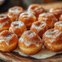 The irresistible combination of cinnamon and sugar has a timeless appeal that evokes feelings of nostalgia and comfort. From the moment the sweet aroma wafts through your kitchen, memories of cozy family breakfasts and festive gatherings come rushing back. Sweet Cinnamon Bliss Bites are not just a snack; they are a versatile addition to your culinary repertoire. Whether enjoyed as a delightful dessert, a comforting breakfast item, or a sweet afternoon treat, these bites are sure to satisfy your cravings and elevate any occasion.