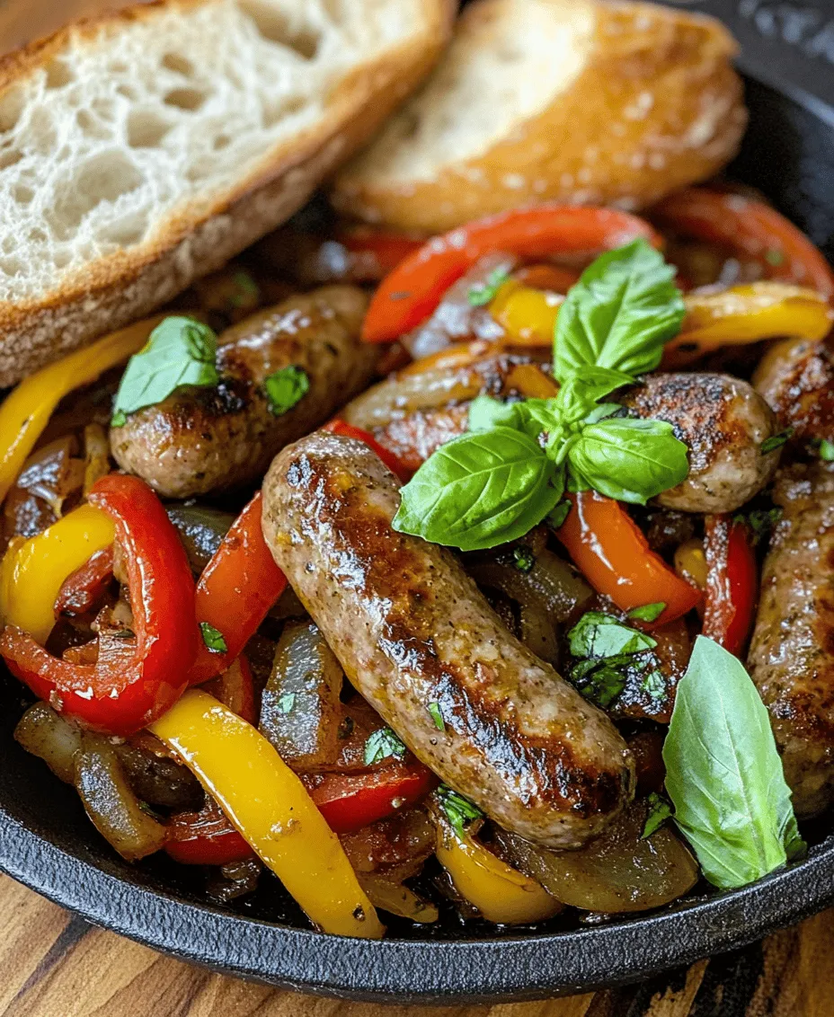 Delve into the delightful world of Italian cuisine with our Sizzling Italian Sausage with Peppers and Onions recipe. This dish not only showcases the rich flavors of sweet or spicy Italian sausages but also highlights the vibrant colors and textures of fresh bell peppers and onions. Perfect for a family dinner or a casual gathering with friends, this recipe is simple yet satisfying, bringing warmth and comfort to your dining table. With a preparation time of just 15 minutes and a total cooking time of 35 minutes, you can enjoy this hearty meal in no time.