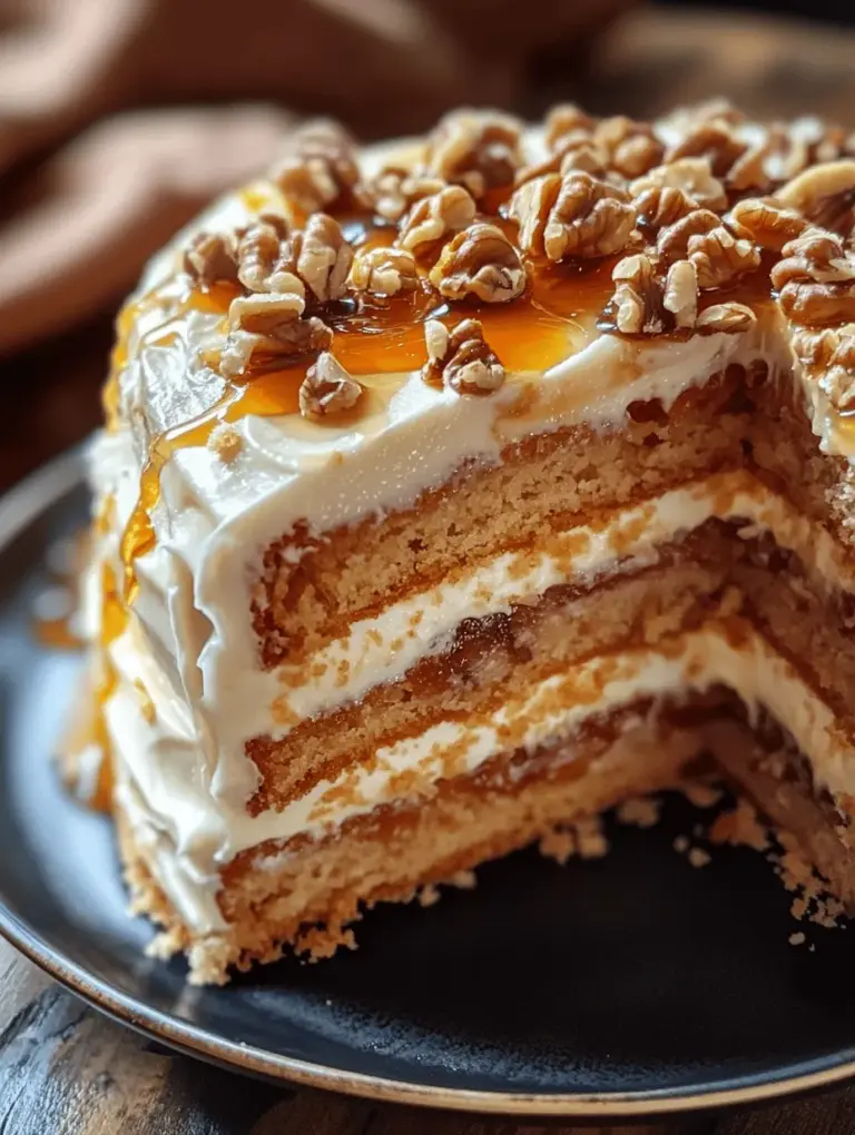 Russian Honey Cake, known as "Medovik," is a beloved dessert that has captured the hearts and taste buds of many. This multi-layered cake, filled with creamy frosting and infused with the rich flavor of honey, is not just a treat; it’s a slice of Russian culture that has been enjoyed for generations. The cake’s origins can be traced back to the 18th century, when honey was a staple sweetener in Russian cuisine, making it a fitting choice for special occasions and family gatherings.